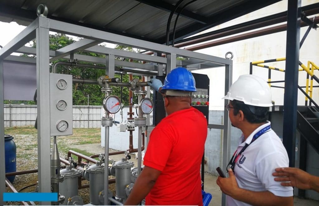 Puesta en marcha de equipo para combustible mixto en Ecuador