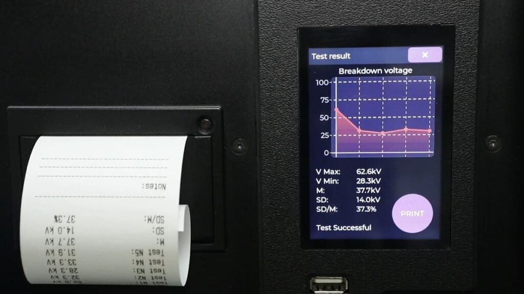 Probador de rigidez dieléctrica del aceite TOR-100 GlobeCore